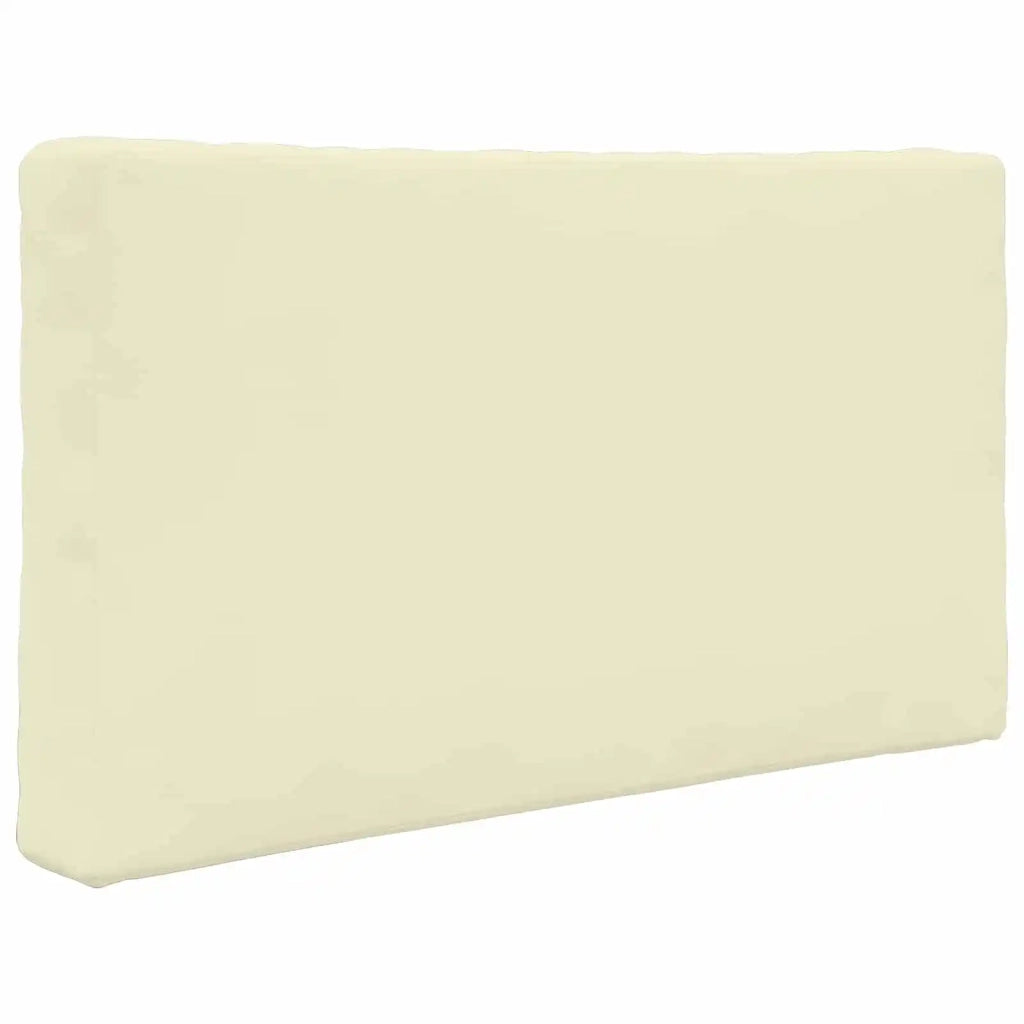 Cuscino per divano da esterno 3 pz | Cuscini per sedie Crema Poliestere