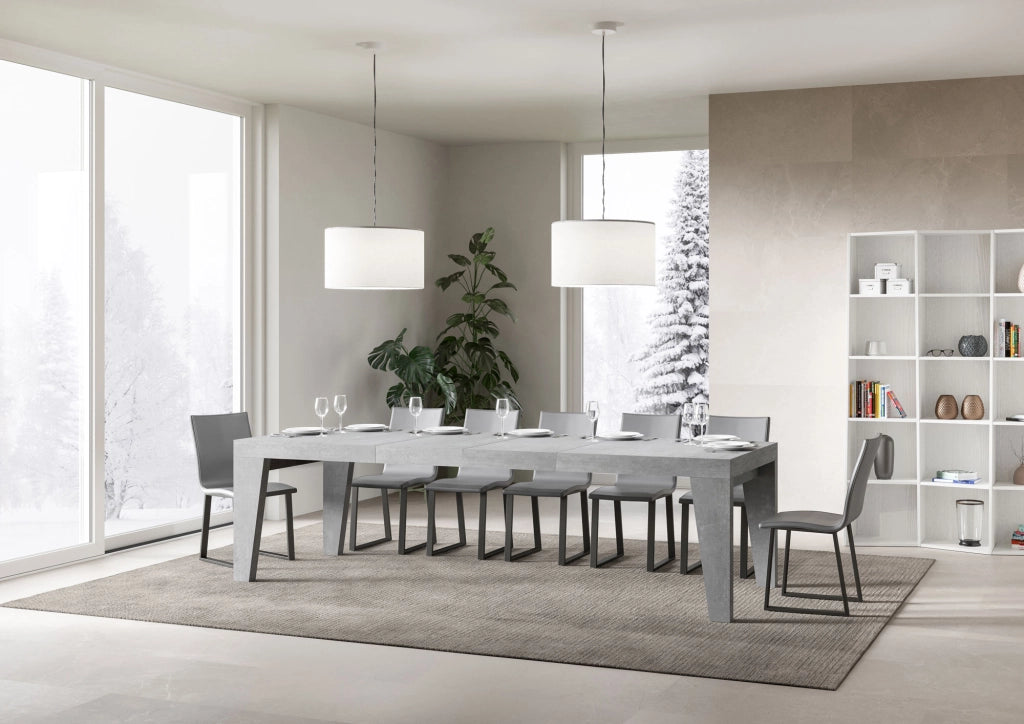 Tavolo allungabile 90x180/284 cm Naxor Premium Cemento