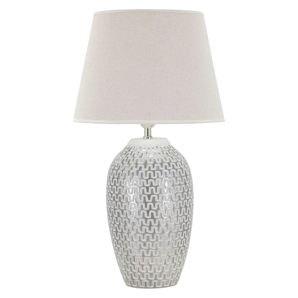 Balosemo, Lampada da Tavolo Necessaria 1 Lampadina, Bianco