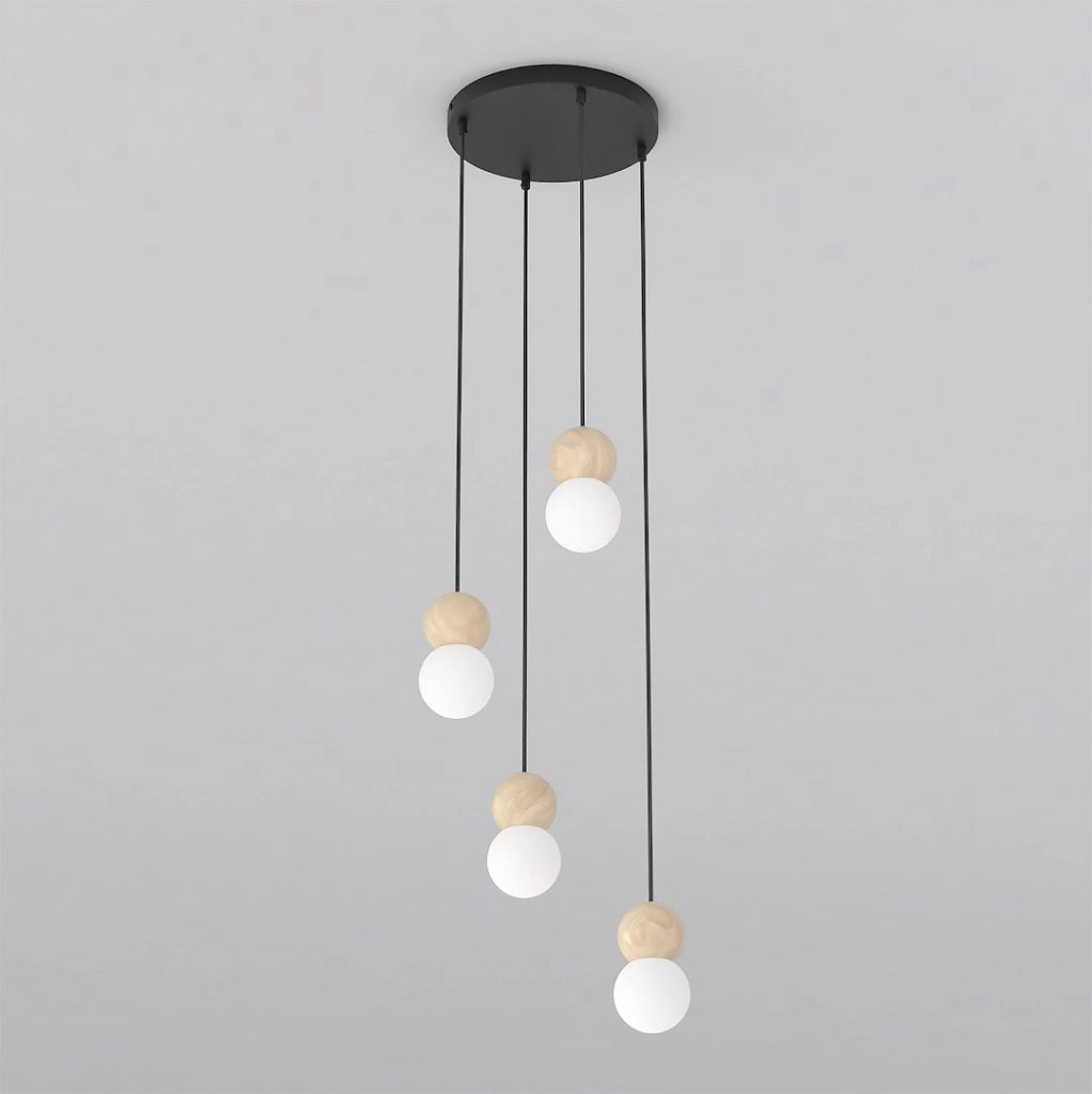 Lampada a sospensione LOOP anello nero LED Emibig
