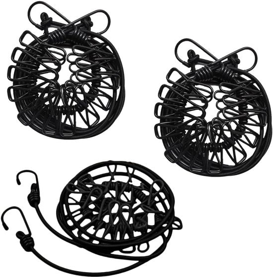 Lavatrice a filo - asciugamano portatile - 3 pezzi - nero