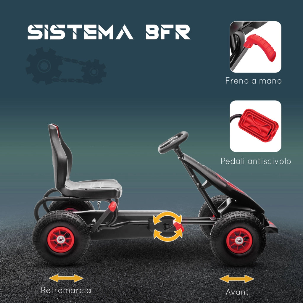 Go Kart a Pedali per Bambini ¨C Minimal ¨C Rosso