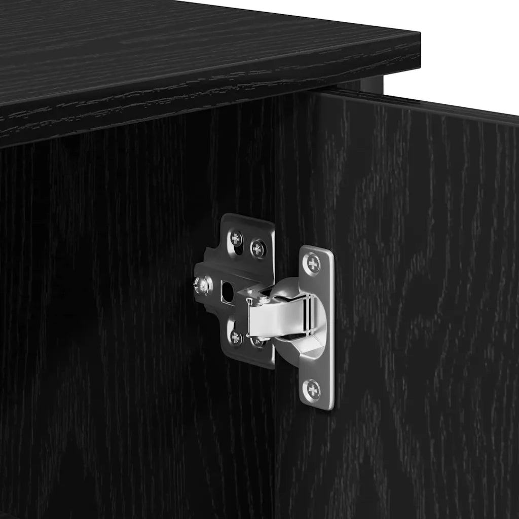Credenza Rovere Nero 70 x 30 x 80 cm 869090