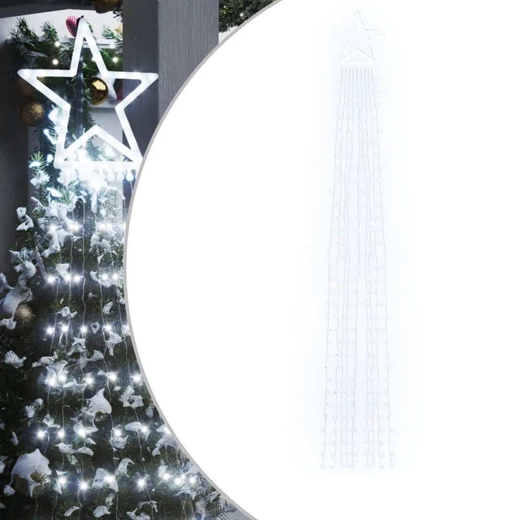 Illuminazione per Albero di Natale 320 LED Bianco Freddo 375 cm CFW9351390