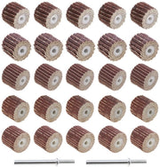 Set di Carta Vetrata 20 pezzi - Dischi Vetrati 80/120/240/320/600 Grit - Adatto per Strumenti Rotanti - 13x12x3 mm - Telaio Emery