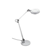 Lampada Da Tavolo Nordico Office Plastica Argento Led Integrato 7W 3000K