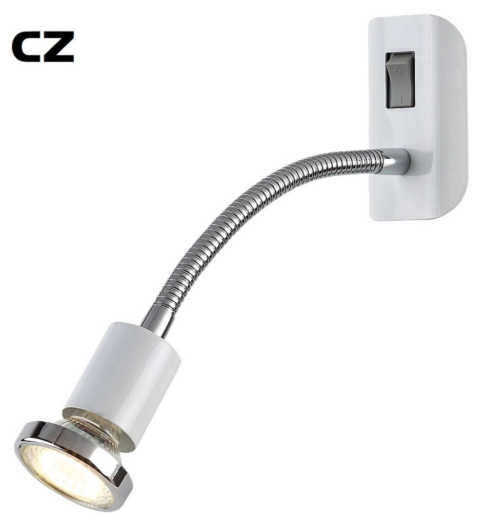 Applique Rabalux Dobra bianca metallo con spina GU10 35W