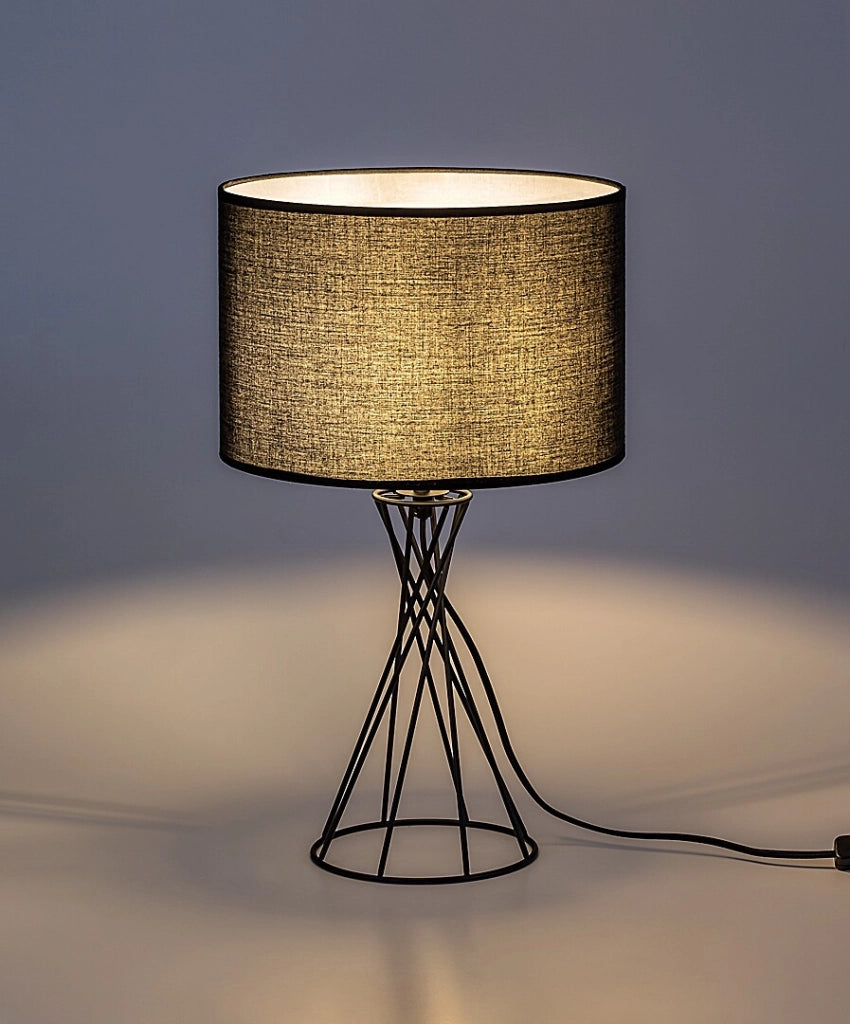 Lampada da tavolo Nivra nera 1xE27 Rabalux