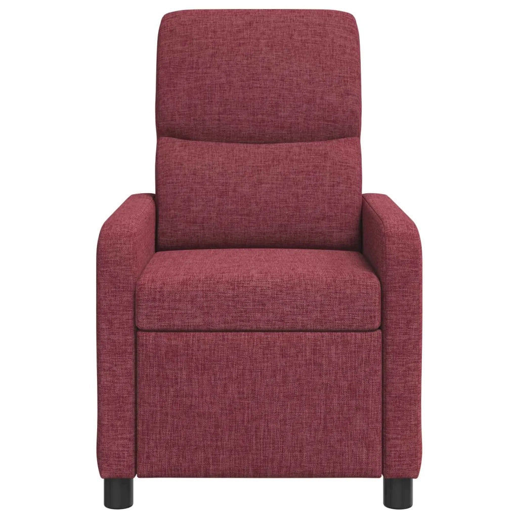 Poltrona reclinabile Rosso Vino Tessuto 42034832