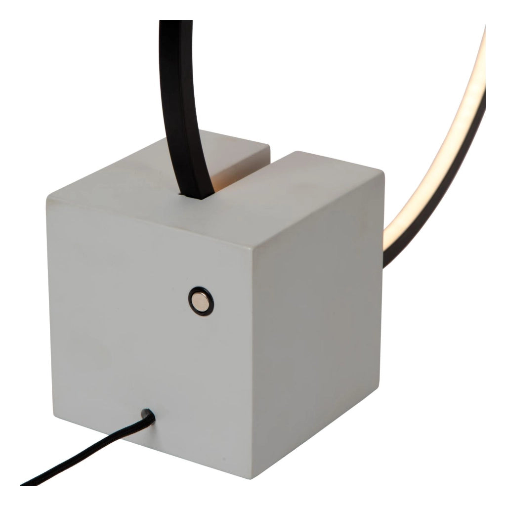 Lampada da tavolo LED anello nera CIRKELIS Lucide