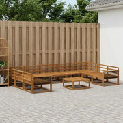 Set di divani da esterno 10 pcs Naturale