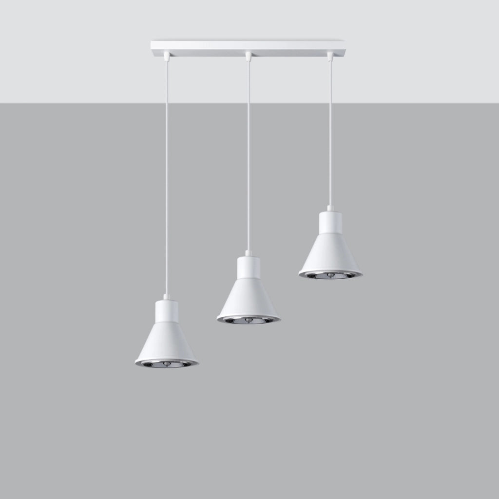 Lampada a sospensione TALEJA 3 bianco [ES111]