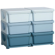 Cassettiera per bambini con 3 cassetti ¨C zephmum ¨C Blu