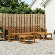 Set di divani da esterno 6 pcs Naturale