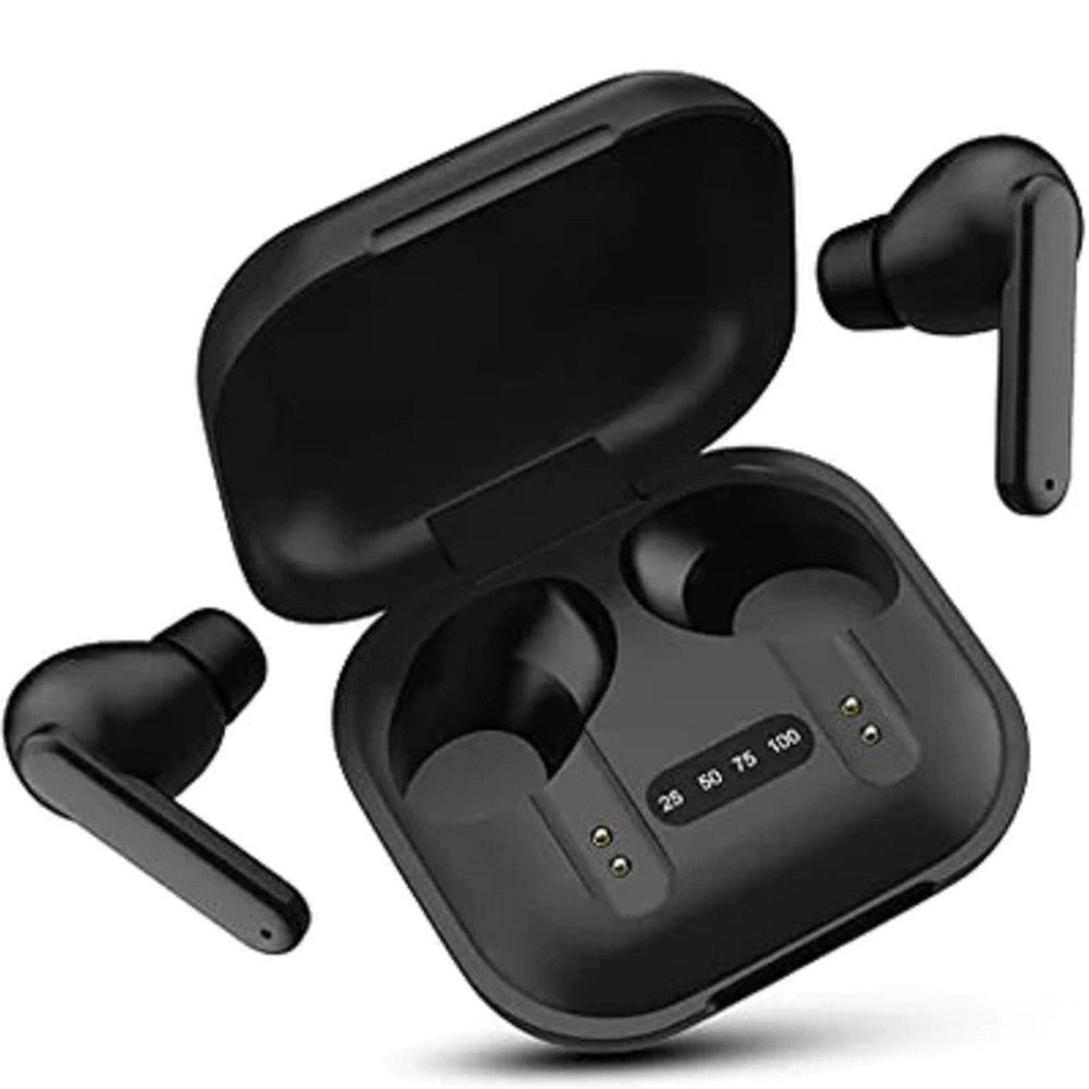 Trade Shop - Cuffie Wireless Con Display Stato Batteria Bluetooth5.0 Microfono Funzione Touch -