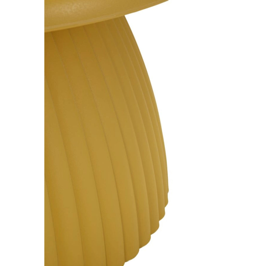 Tavolino VKH1102, Giallo, Plastica, 70x70x35 cm