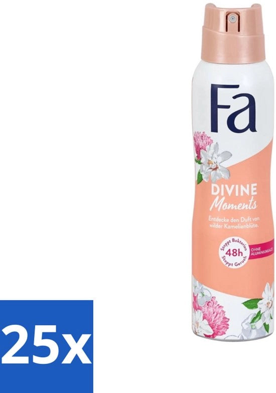 Deodorante Spray - Fiore di Camelia Wild - 150 ml - Confezione in Bulk - 25 pezzi