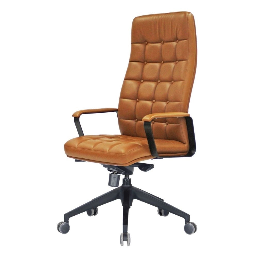 Poltrona direzionale da ufficio 67x52x126/132 cm Murano cuoio