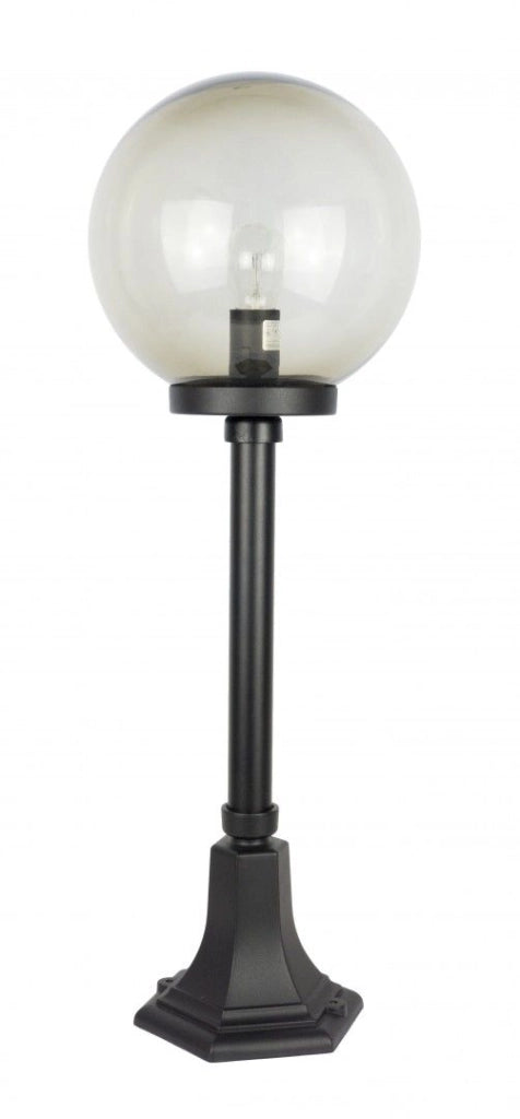 Lampada da giardino SU-MA KULE 73cm globo 25cm E27 IP43 nera