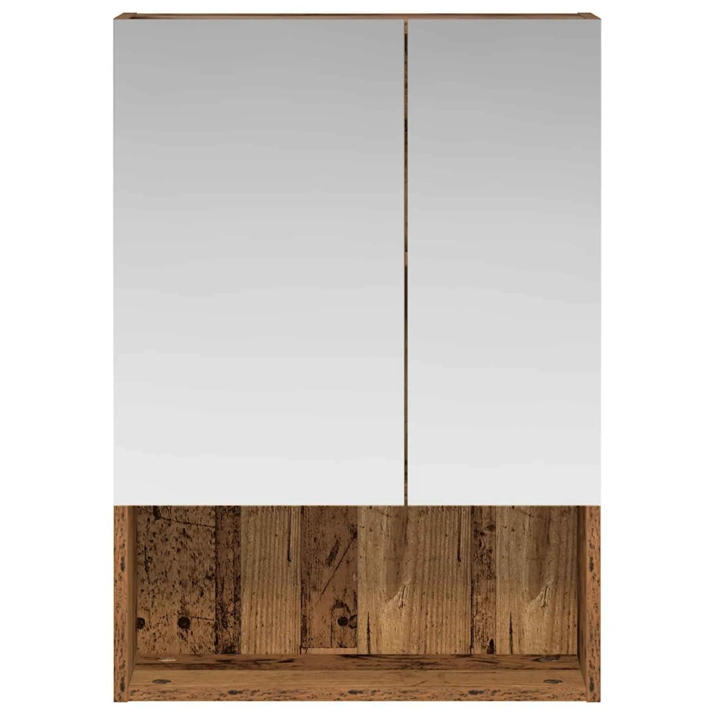 Mobiletto per specchio da bagno Legno vecchio 50 x 14,5 x 70 cm 889205