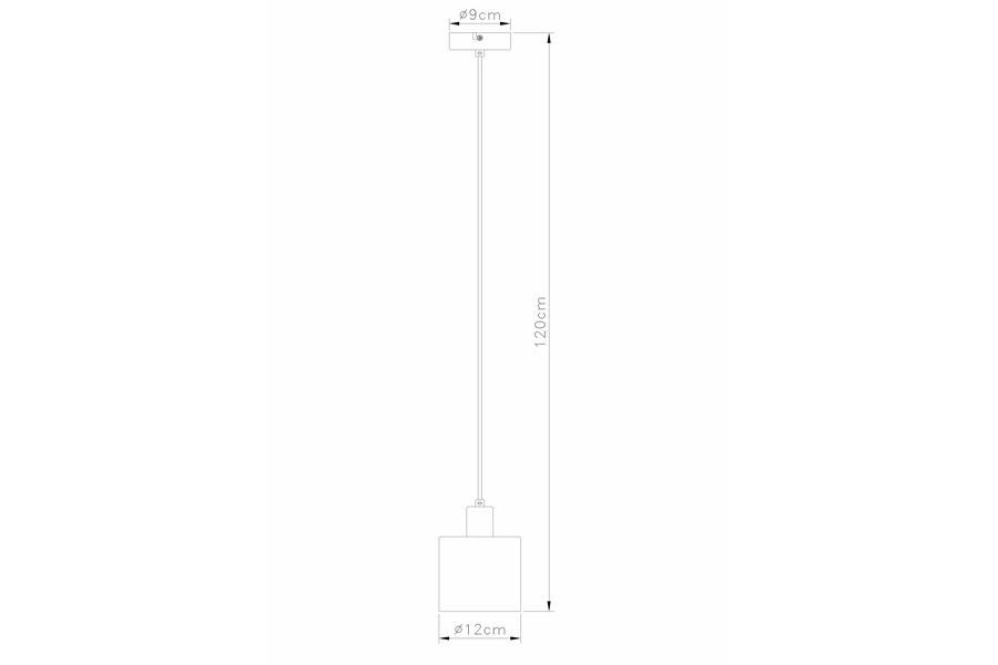 Lampada a sospensione Elmo ottone vetro 1xE14 40W