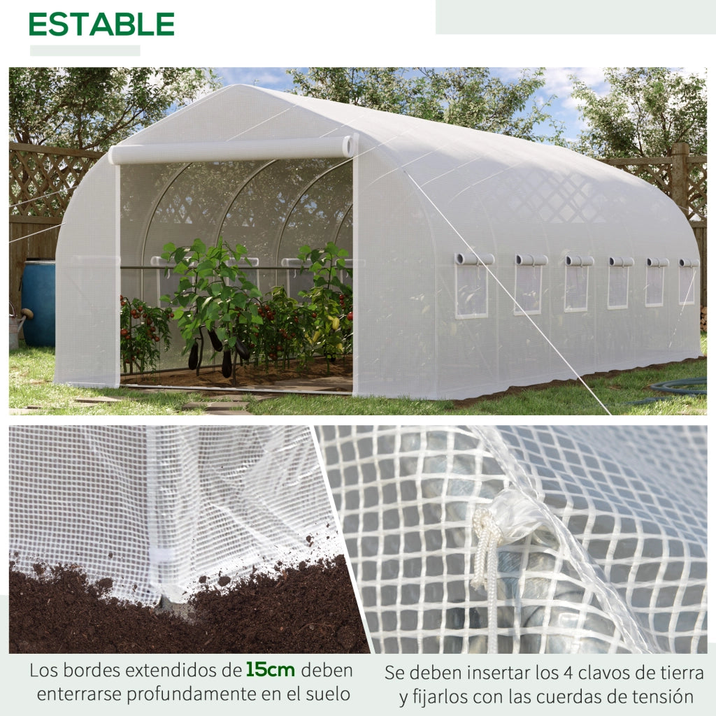Serra da Giardino Tunnel ¨C Minimal ¨C Bianco 6x3x2 m
