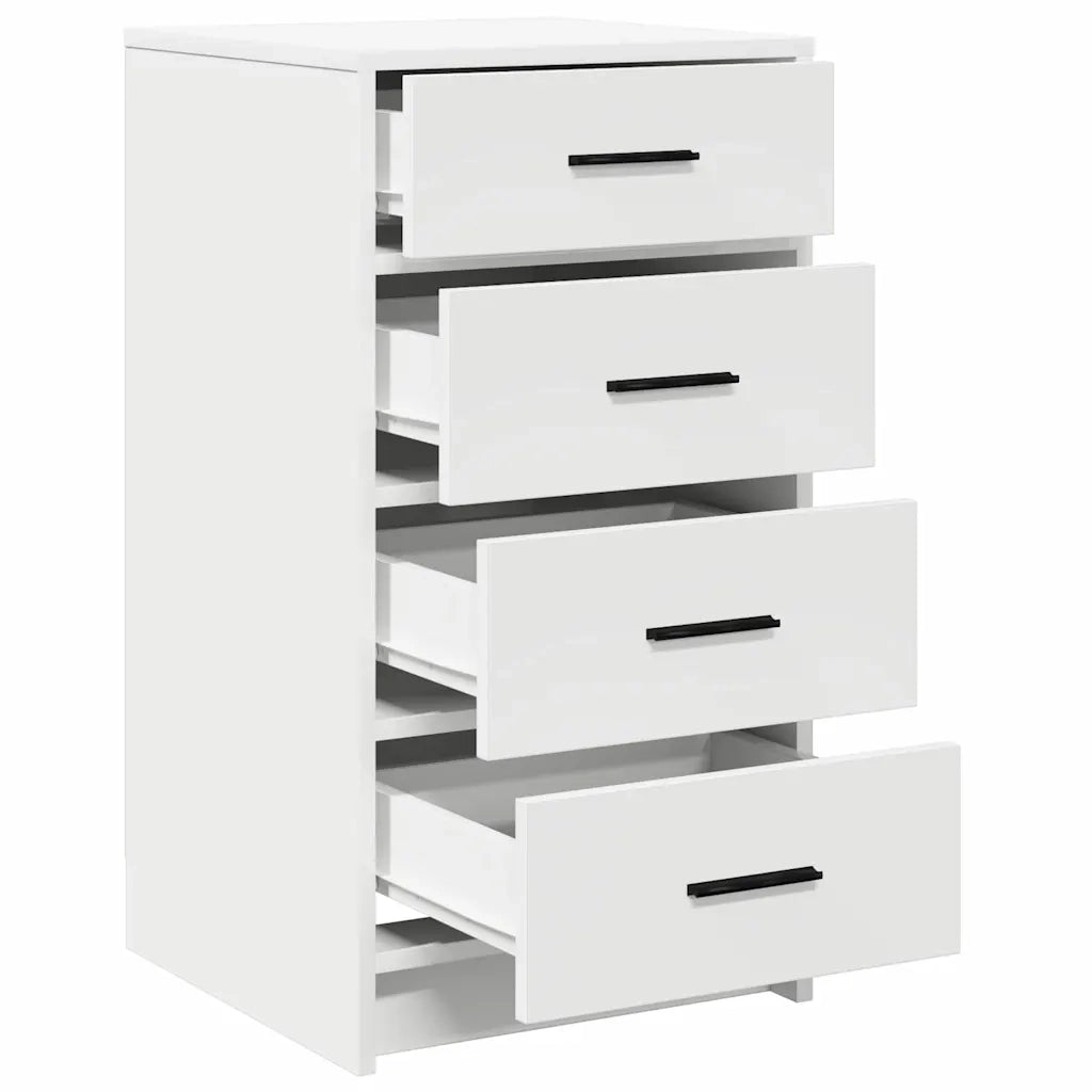 Credenza con cassetto Bianco 40 x 41 x 75 cm Legno multistrato 865055