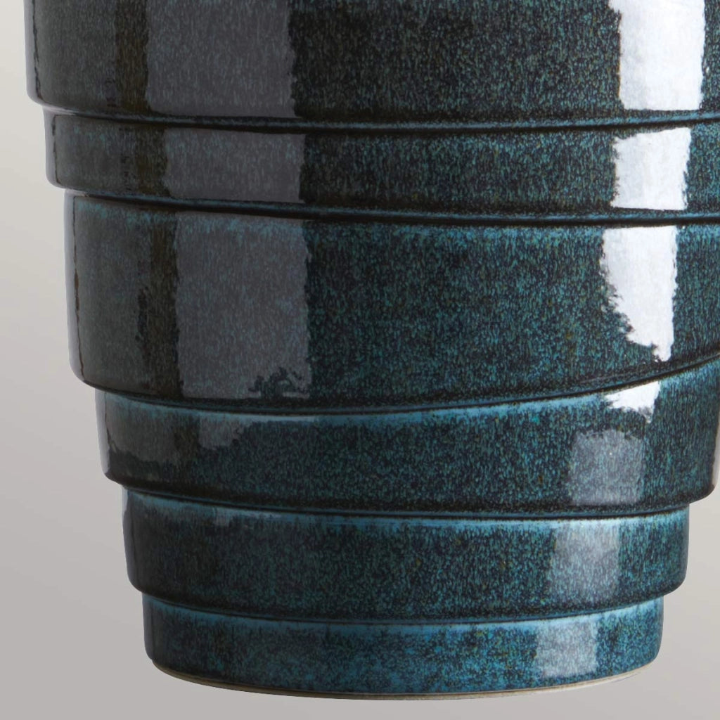 Lampada da tavolo in porcellana blu Neptune E27 60W Elstead
