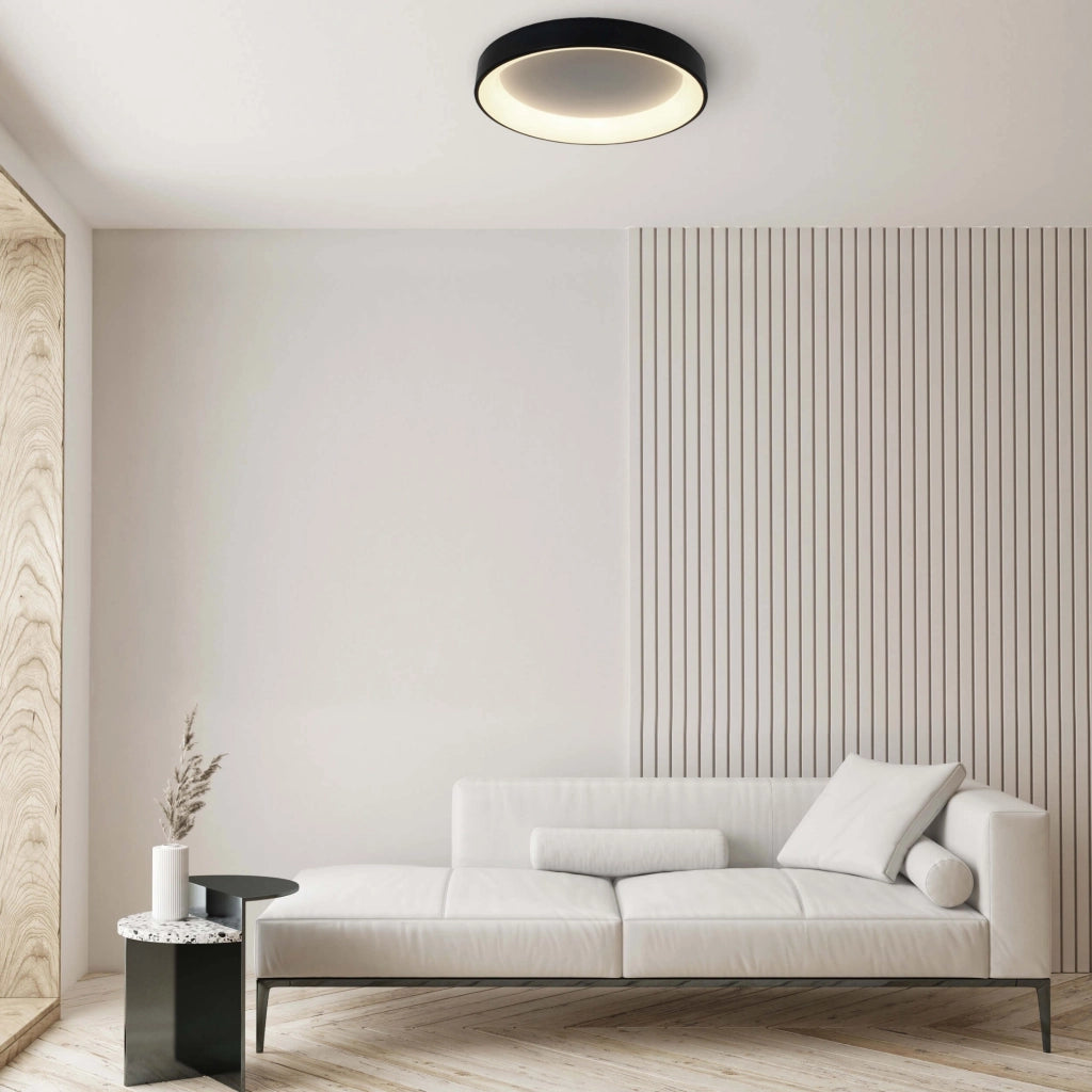 Plafoniera Georgia 60cm 36W LED nero Light Prestige