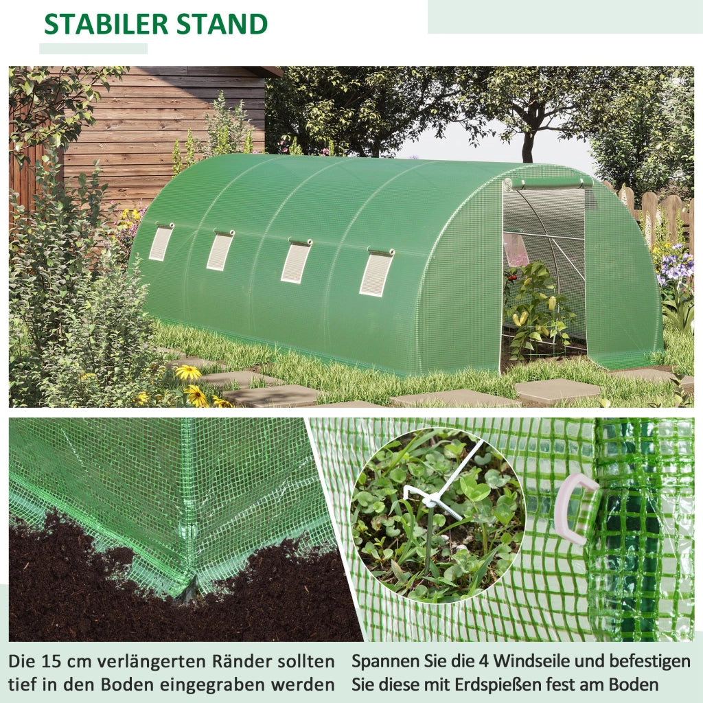 Serra da giardino ¨C zephmum ¨C verde, 6x3x2 m