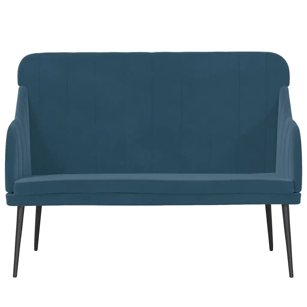 Panca-Sgabello Blu 110x76x80 cm in Velluto 215708