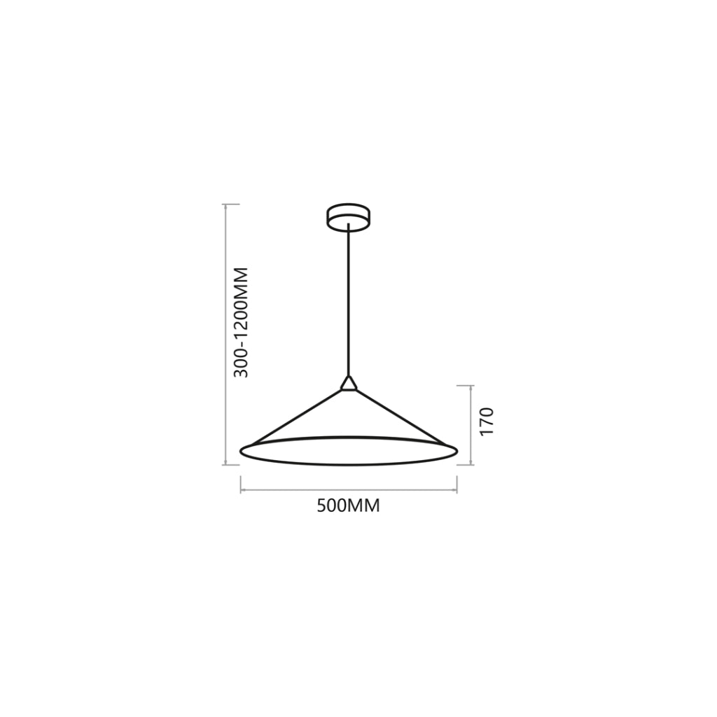 Lampada a sospensione Fuji nera oro Ø50 E27 Milagro