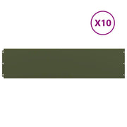Bordure per Prato 10 pz Verde Oliva Acciaio Laminato a Freddo CFW5981536