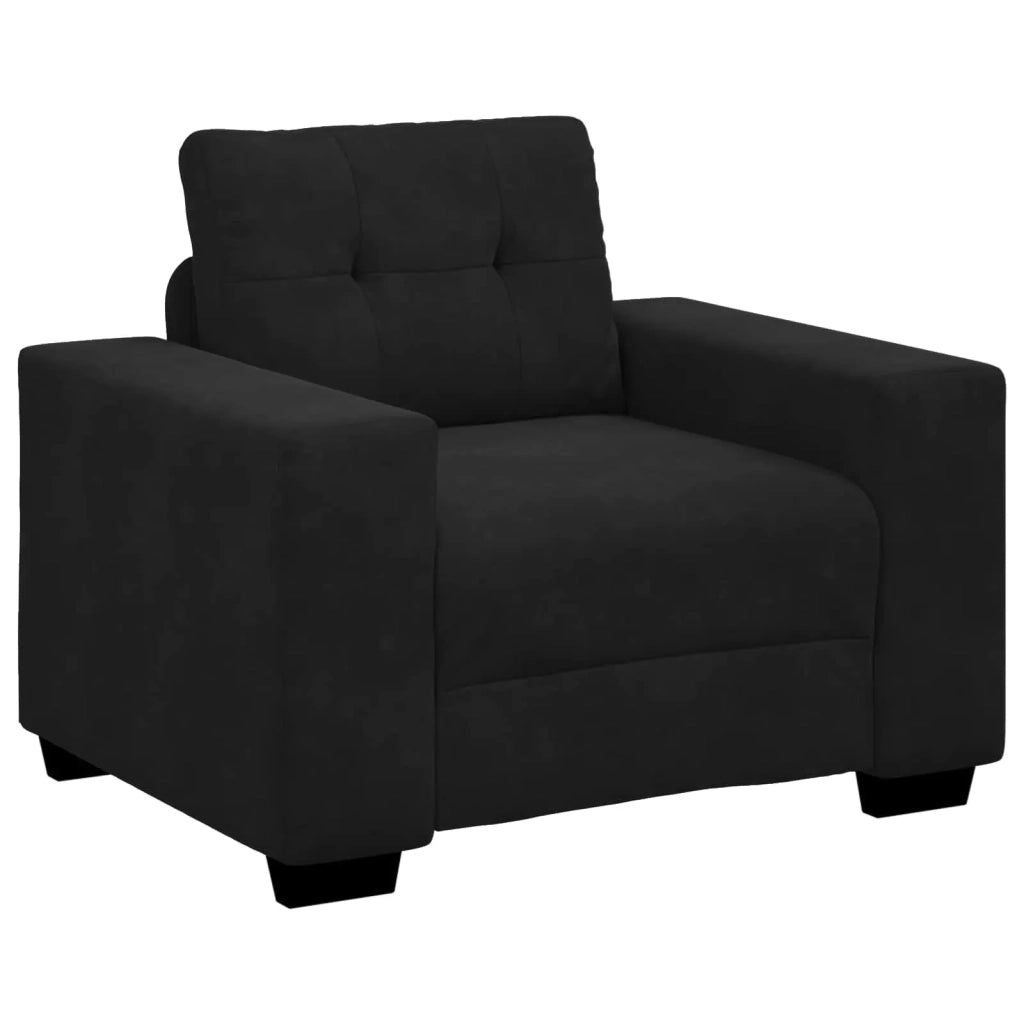 Set di divani 3 pcs Nero 221 x 80 x 80 cm Velluto 3324644