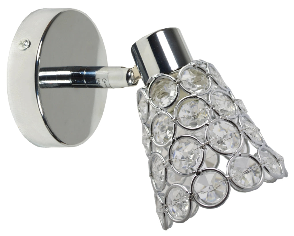 Applique Glossy 1 luce cromo cristallo G9 Candellux