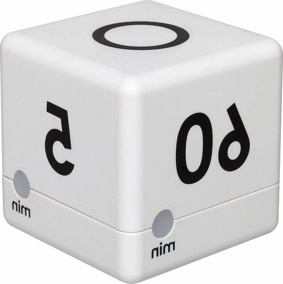 Timer digitale a sorte - 4 orari preimpostati - interfaccia facile da utilizzare - bianco (L) 60 x (B) 60 x (H) 60 mm