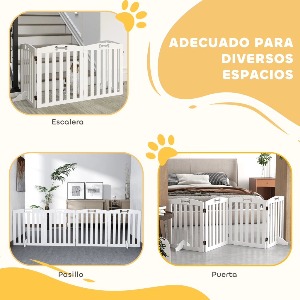 Barriera di Sicurezza per Cani ¨C Minimal ¨C Bianco 207.5 cm