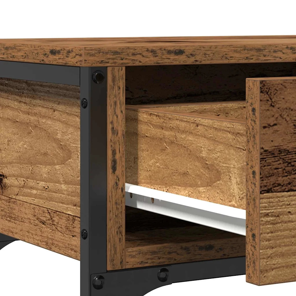 Tavolo consolle con cassetto Legno vecchio 72.5 x 25 x 75 cm 863519