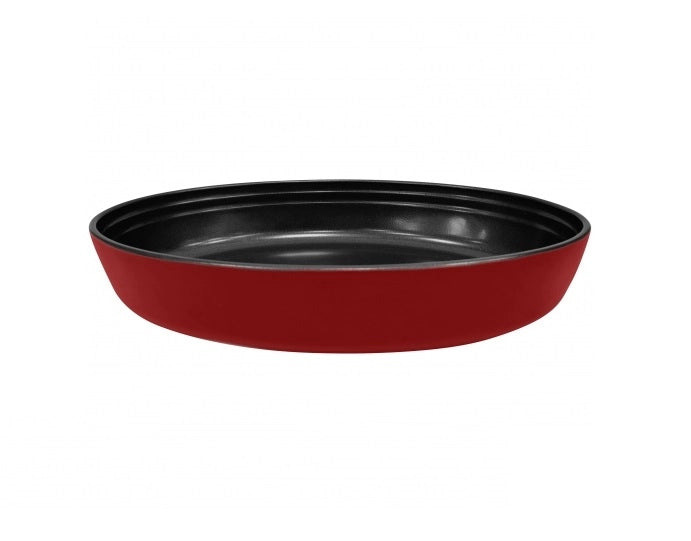 Pirofila Antiaderente in Vetro Borosilicato Ovale Rossa 3 Litri 35 x 24 x 6 cm