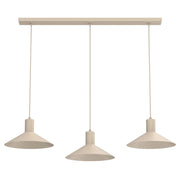 Lampada a sospensione Nox 3xGU10 beige acciaio