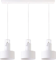 Lampada a sospensione moderna bianca 3 luci E27 Sigma