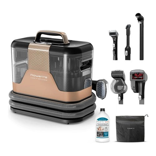 Lava tessuti rowenta in7021f0 clean it hot & cold bronze e black