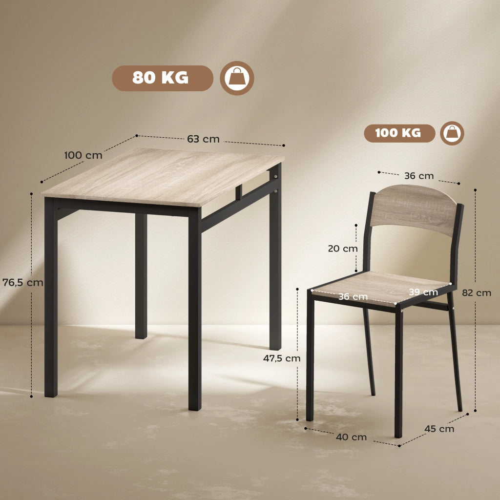Tavolo da pranzo allungabile per 4 persone ¨C Minimal ¨C Robe e nero