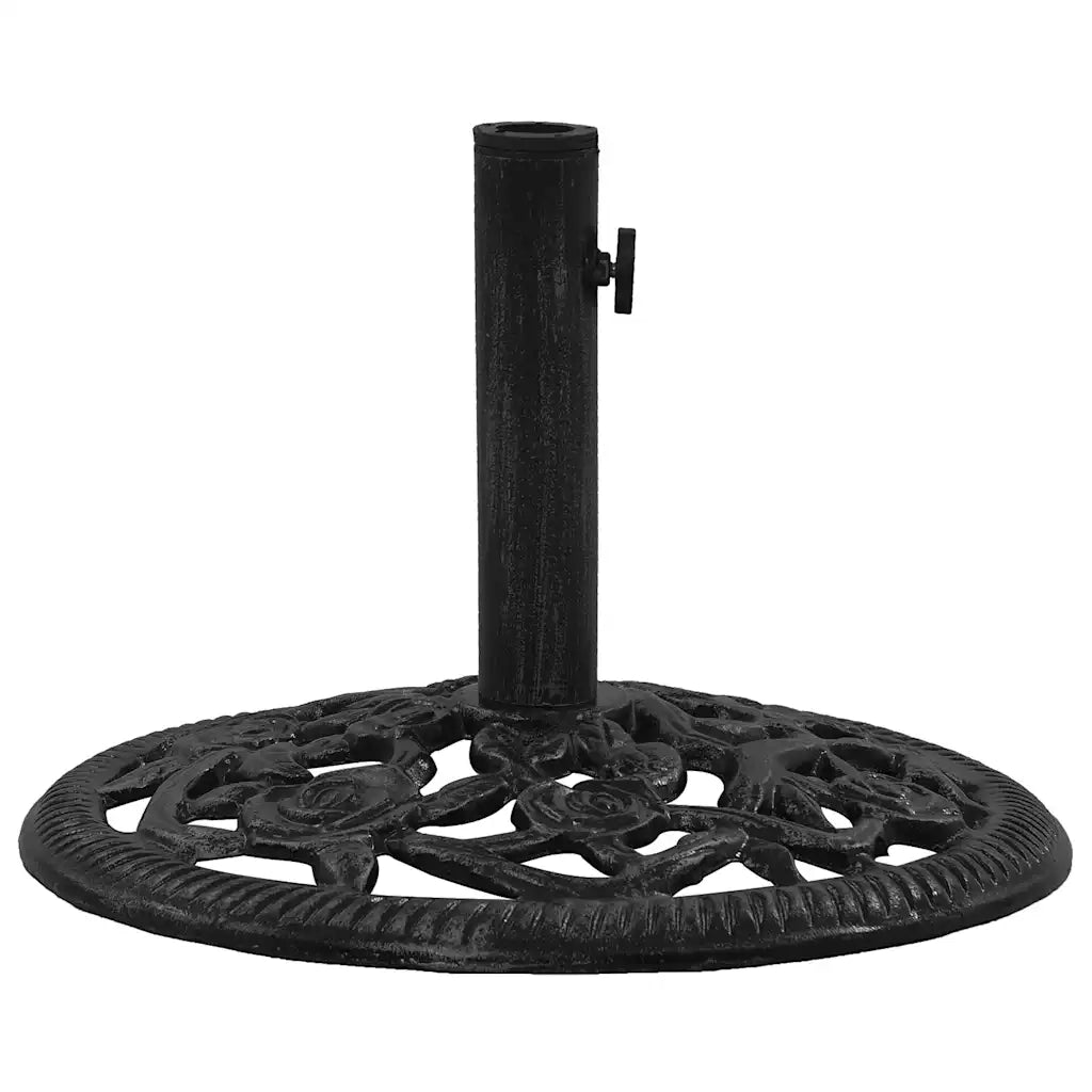Base per Ombrellone Nera 48x48x33 cm in Ghisa 317749