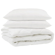Piumone | Duvet con cuscino 3 pz Bianco Microfibra