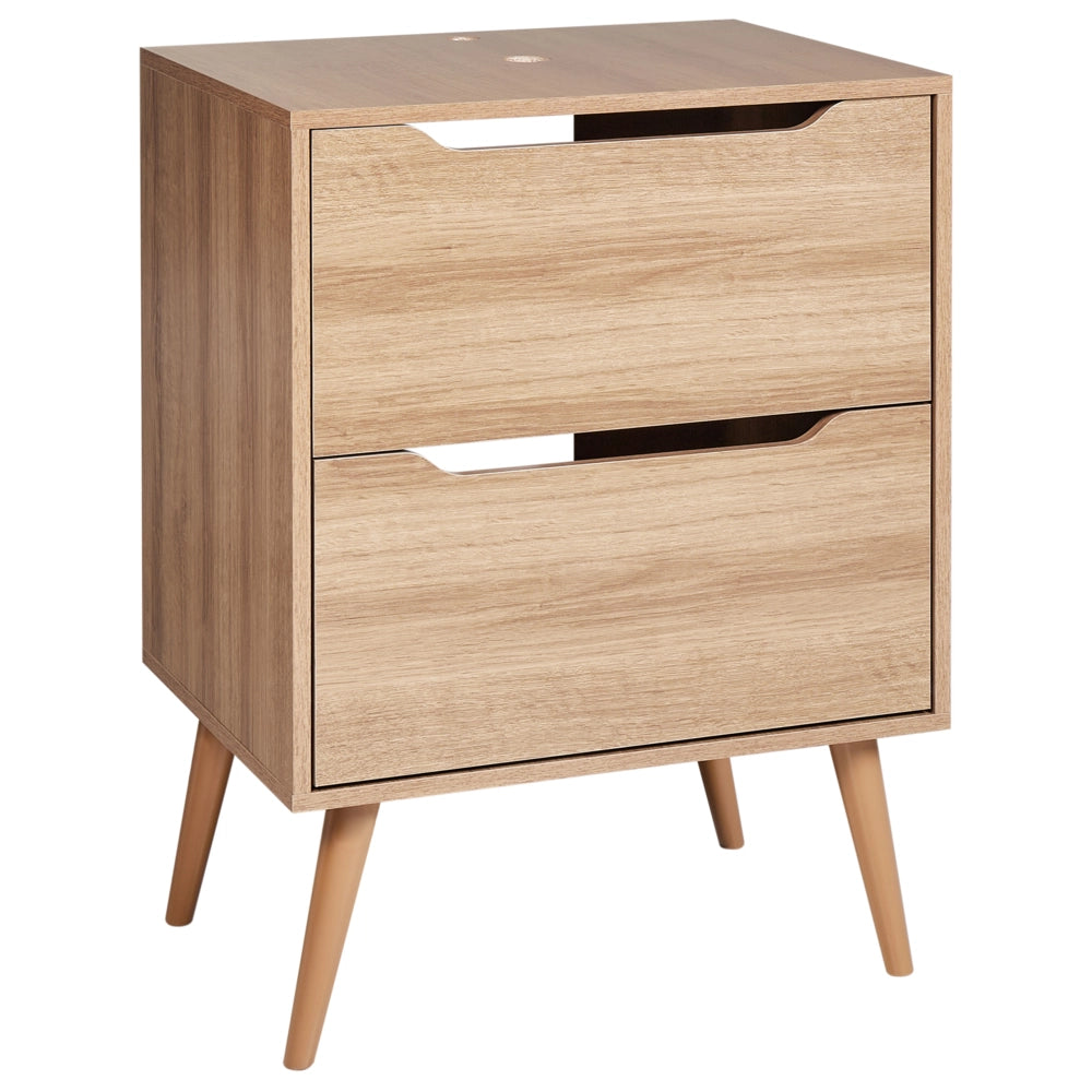 Mobiletto lavabo marrone chiaro MDP 60 x 80 cm Bagno con cassetti