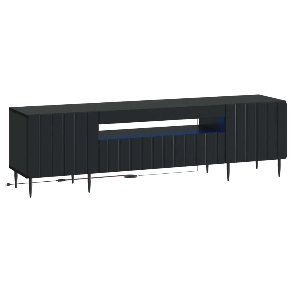 Mobile TV LED Nero Legno ingegnerizzato 896466