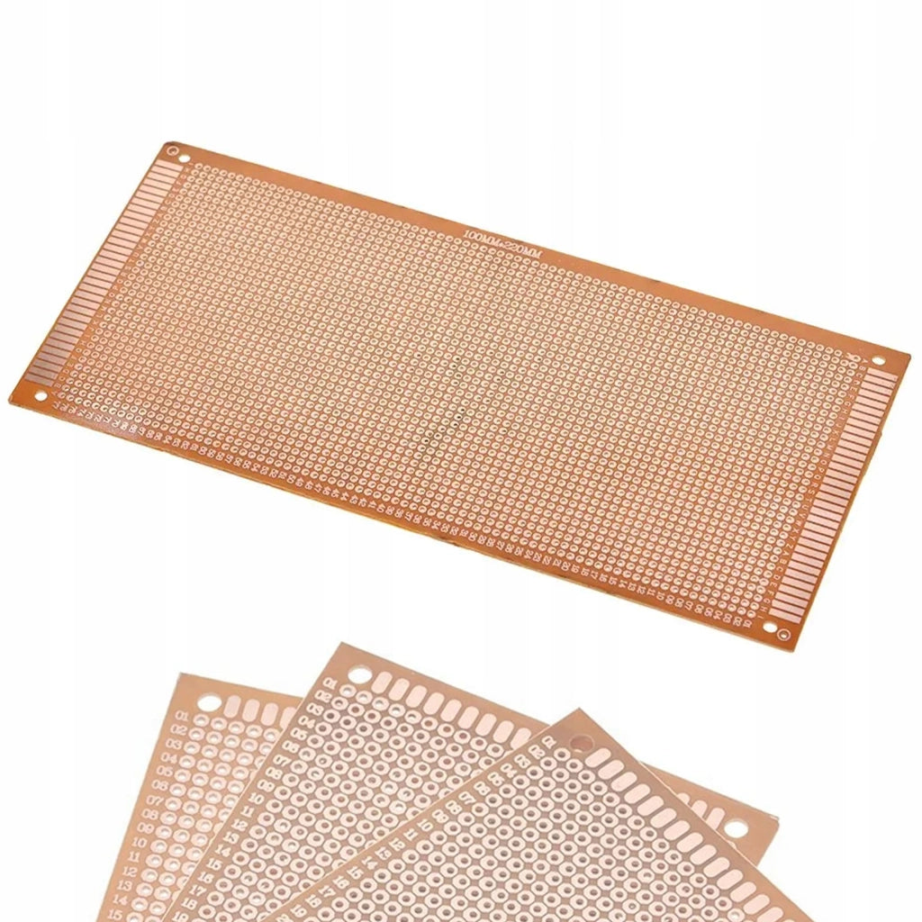 Piastra Prototipale Universale Monofacciale 100x220 mm – Montaggio THT, Fori 2,54 mm | Elettronica Fai-da-te, Saldatura
