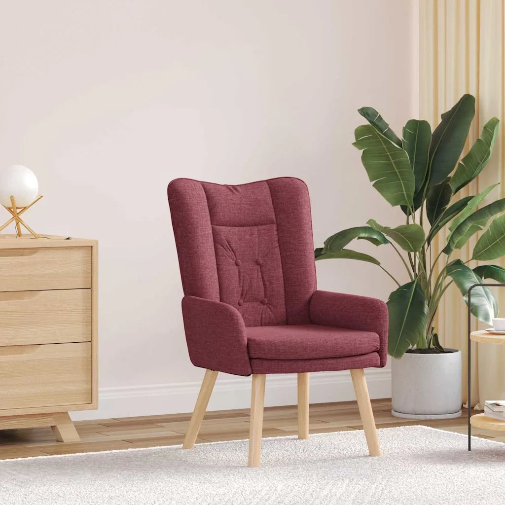 poltrona Rosso Vino 63 x 67 x 94 cm Tessuto e compensato 42001827