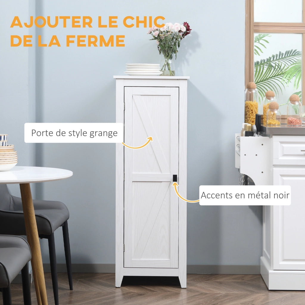 Armadio Bianco con 3 Ripiani Regolabili ¨C Minimal ¨C 120 cm